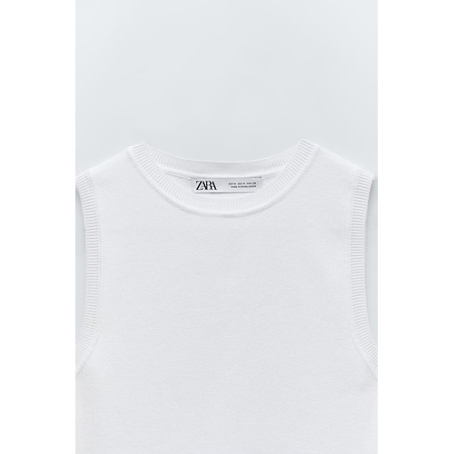 자라 Zara CROPPED KNIT TOP