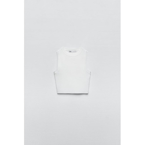 자라 Zara CROPPED KNIT TOP