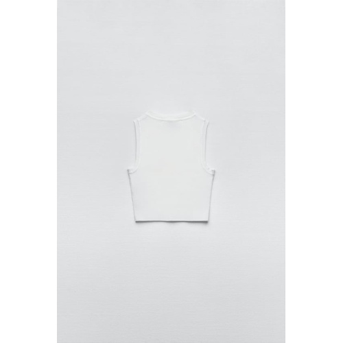 자라 Zara CROPPED KNIT TOP