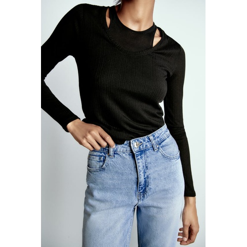 자라 Zara Z1975 MOM FIT JEANS