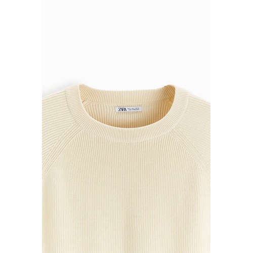 자라 Zara PURL KNIT SWEATER