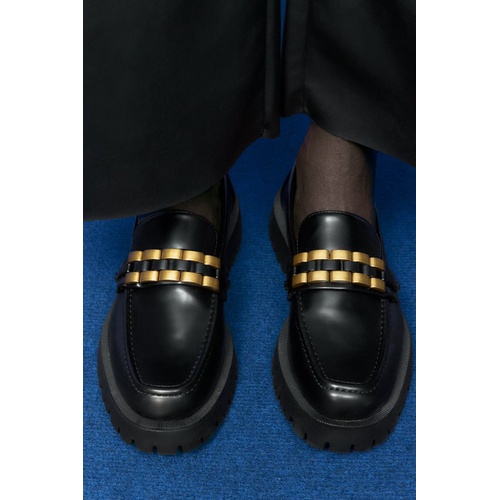 자라 Zara EMBELLISHED LUG SOLE LOAFERS