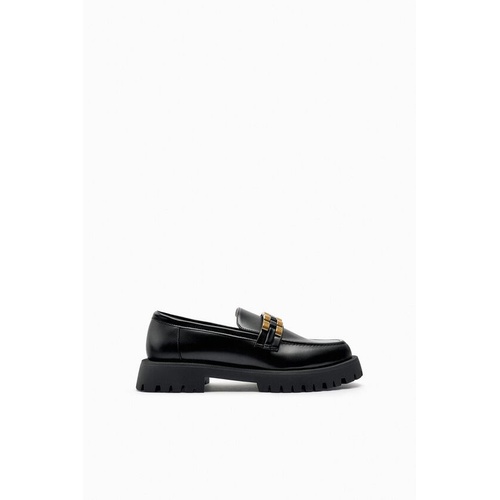 자라 Zara EMBELLISHED LUG SOLE LOAFERS