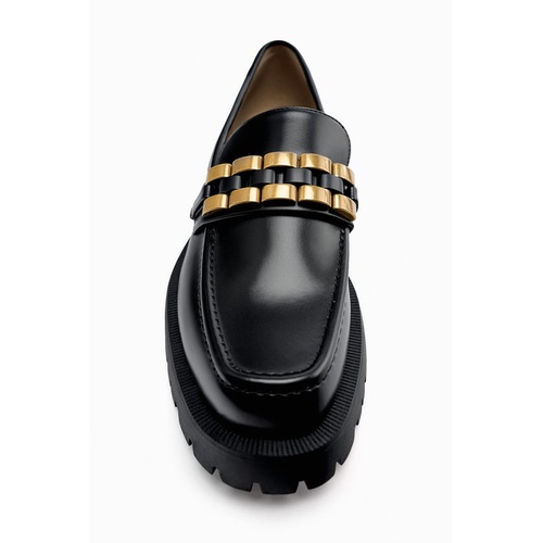 자라 Zara EMBELLISHED LUG SOLE LOAFERS