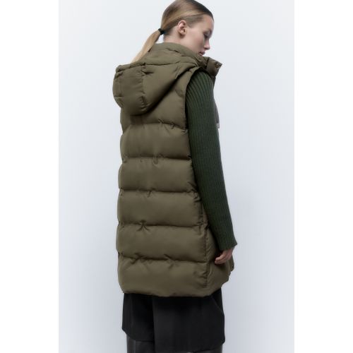 자라 Zara HOODED PADDED VEST