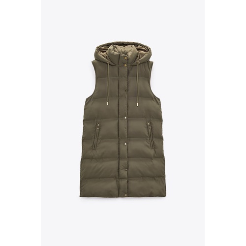 자라 Zara HOODED PADDED VEST