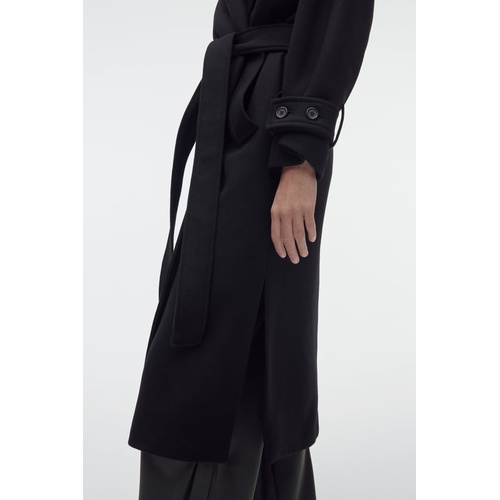 자라 Zara BELTED WOOL COAT