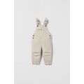 Zara SOLID COLOR DENIM OVERALLS