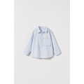 Zara GUSSETED POCKET OXFORD SHIRT