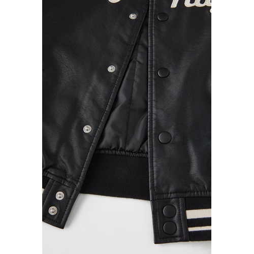 자라 Zara FAUX LEATHER BOMBER