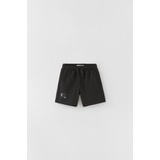 Zara LABEL TRIM PLUSH SHORTS