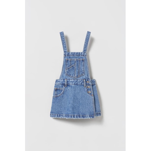 자라 Zara DENIM PINAFORE