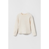 Zara RIBBED KNIT SWEATER