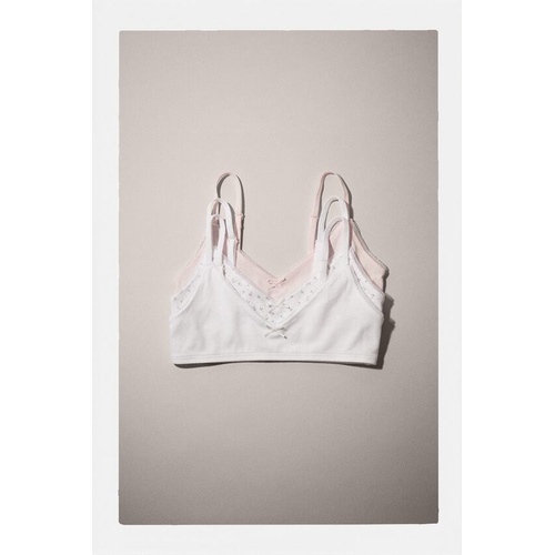 자라 Zara KIDS/ THREE-PACK OF FLORAL BRALETTES