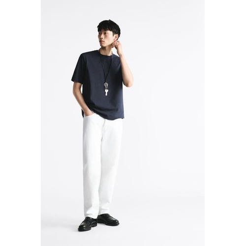 자라 Zara SHORT SLEEVE HEAVYWEIGHT T-SHIRT