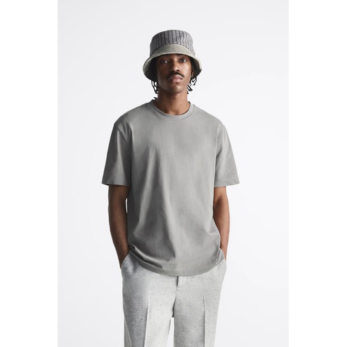 자라 Zara BASIC HEAVYWEIGHT T-SHIRT