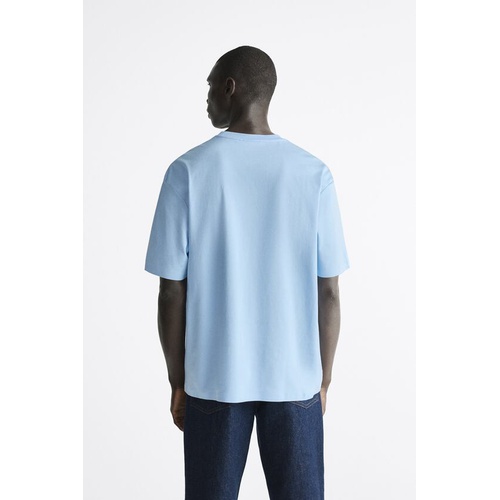 자라 Zara HEAT-SEALED TRIM T-SHIRT