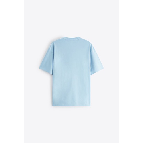 자라 Zara HEAT-SEALED TRIM T-SHIRT