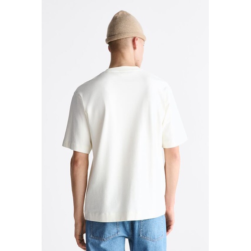 자라 Zara RIB COLLAR T-SHIRT LIMITED EDITION