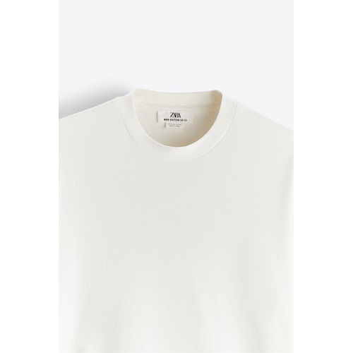 자라 Zara RIB COLLAR T-SHIRT LIMITED EDITION