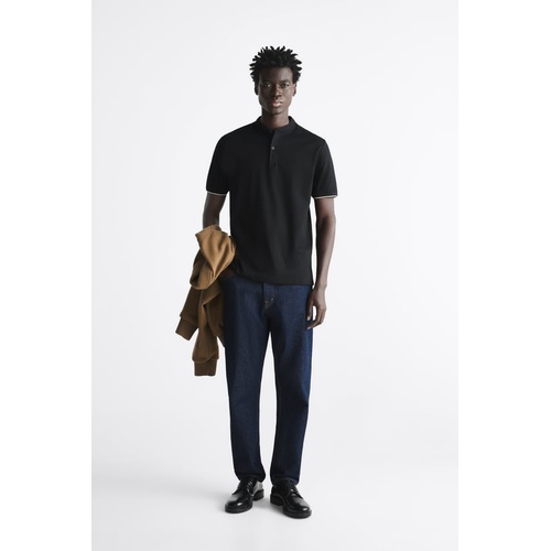 자라 Zara MERCERIZED POLO