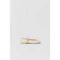 Zara KIDS/ LEATHER BALLET FLATS