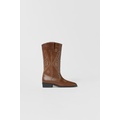 Zara KIDS/ LEATHER COWBOY BOOTS