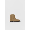 Zara KIDS/ LEATHER COWBOY ANKLE BOOTS