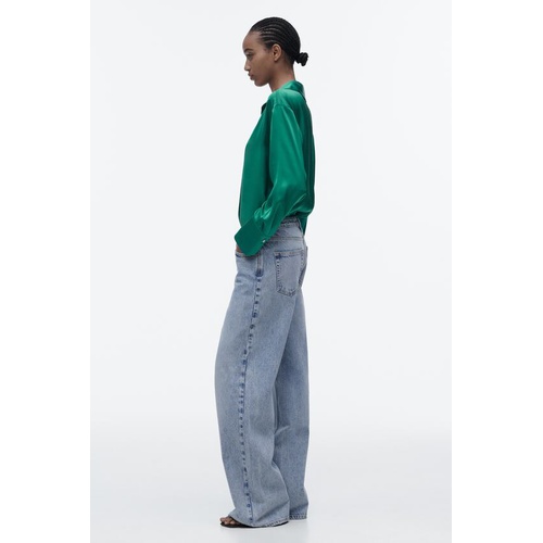 자라 Zara Z1975 MID RISE STRAIGHT LONG LENGTH JEANS