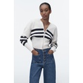 Zara Z1975 CROPPED WIDE LEG JEANS