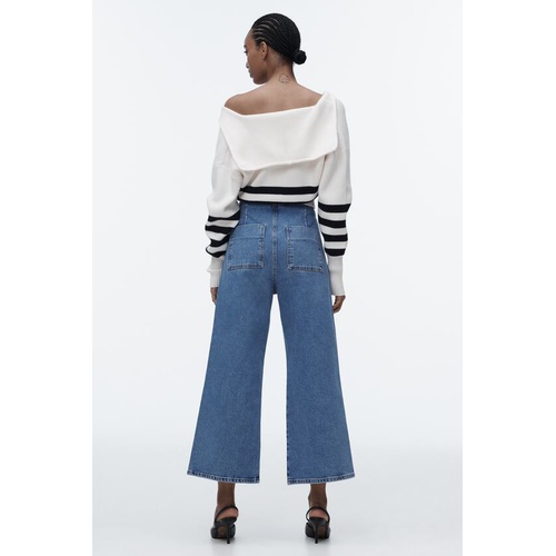 자라 Zara Z1975 CROPPED WIDE LEG JEANS