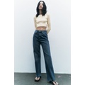 Zara SIDE VENT KNIT CROP TOP