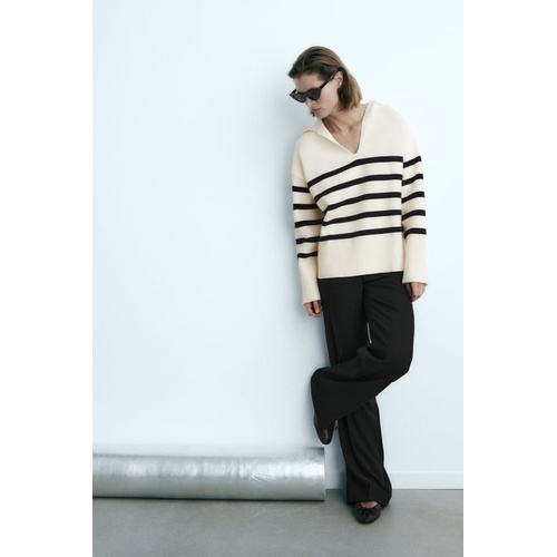 자라 Zara STRIPED KNIT SWEATER