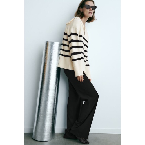 자라 Zara STRIPED KNIT SWEATER