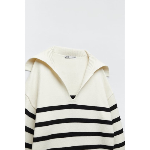 자라 Zara STRIPED KNIT SWEATER