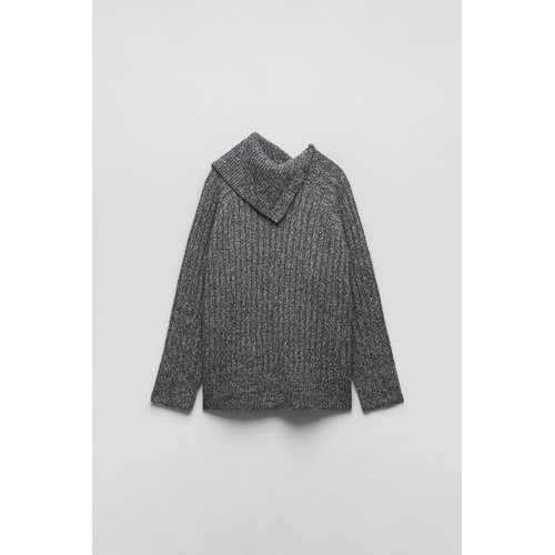 자라 Zara RIBBED KNIT SWEATER