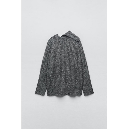 자라 Zara RIBBED KNIT SWEATER