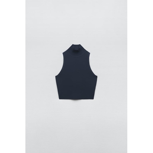 자라 Zara BASIC MOCK NECK KNIT TOP