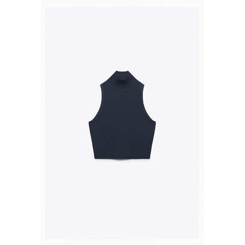 자라 Zara BASIC MOCK NECK KNIT TOP