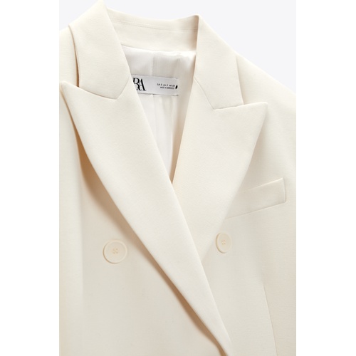 자라 Zara TAILORED DOUBLE BREASTED BLAZER