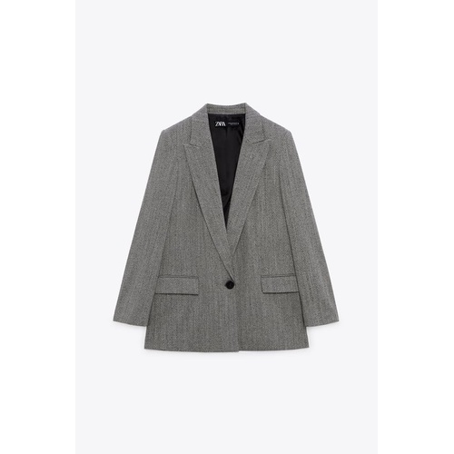 자라 Zara HERRINGBONE BLAZER