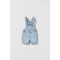 Zara WASHED DENIM OVERALLS