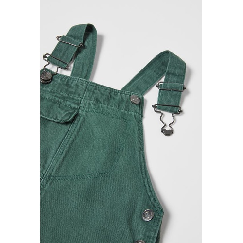 자라 Zara SOLID COLOR DENIM OVERALLS