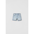 Zara RIPPED DENIM SHORTS