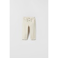 Zara SOLID COLOR LOW RISE PANTS