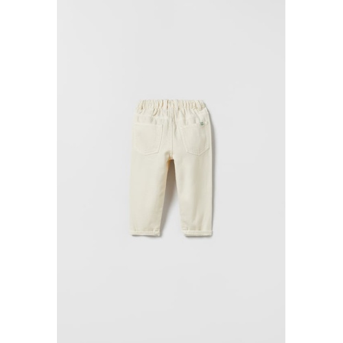 자라 Zara SOLID COLOR LOW RISE PANTS