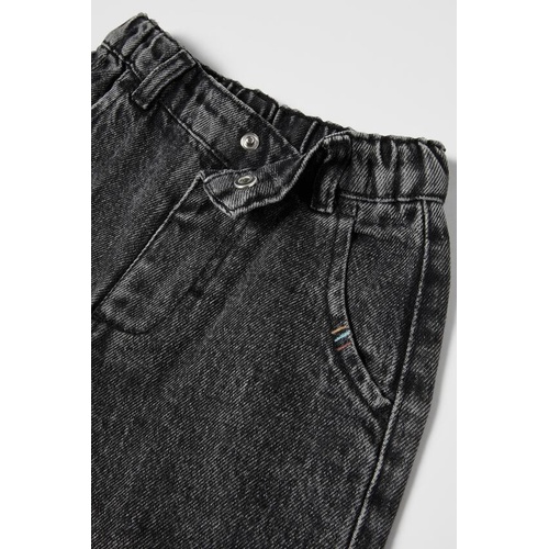 자라 Zara CONTRAST POCKET BAGGY JEANS