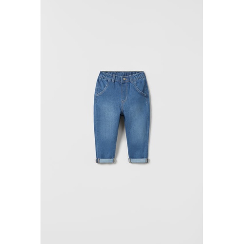 자라 Zara RELAXED FIT COMFY JEANS