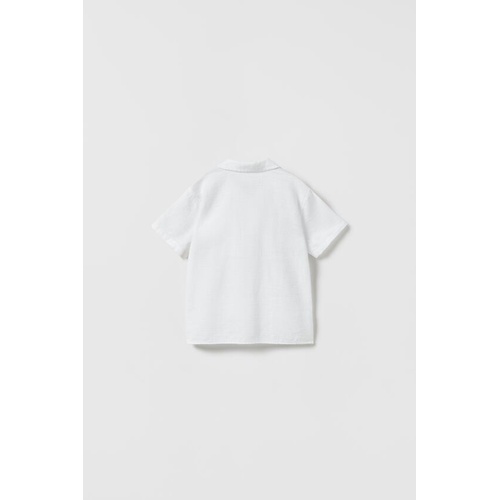 자라 Zara TEXTURED POLO SHIRT