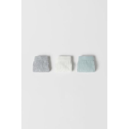 자라 Zara BABY/ THREE PACK OF RIB BOXERS